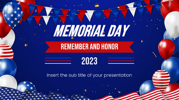 Memorial Day 2023 Google Slides Theme PowerPoint Template