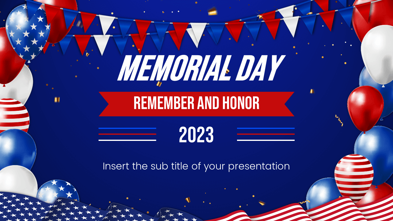 Memorial day Template