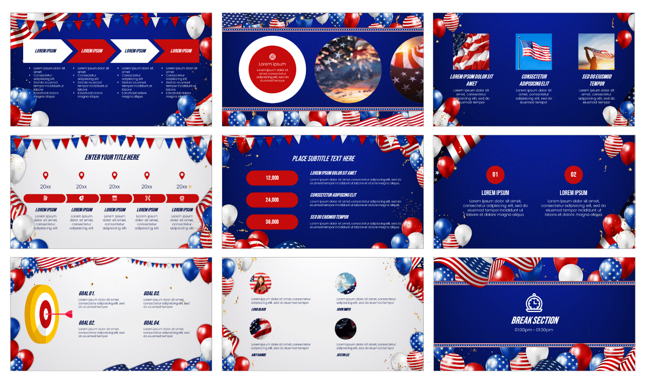 Memorial Day Google Slides PowerPoint Template Free Download