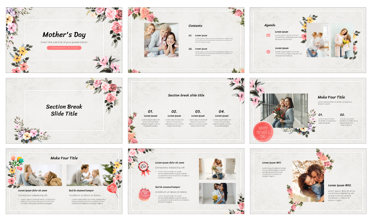 Mother's Day Free Google Slides Theme PowerPoint Template