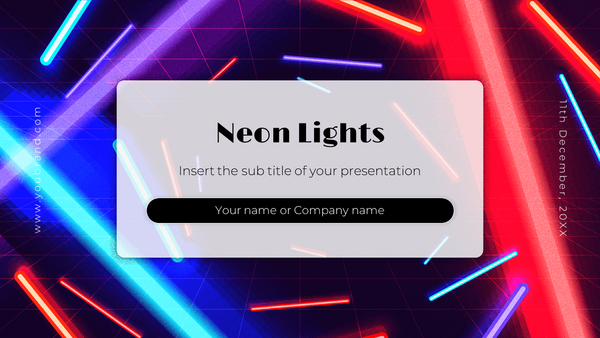 Neon Lights Free Google Slides Theme and PowerPoint Template