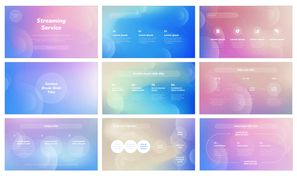 Streaming Service Google Slides Theme PowerPoint Template