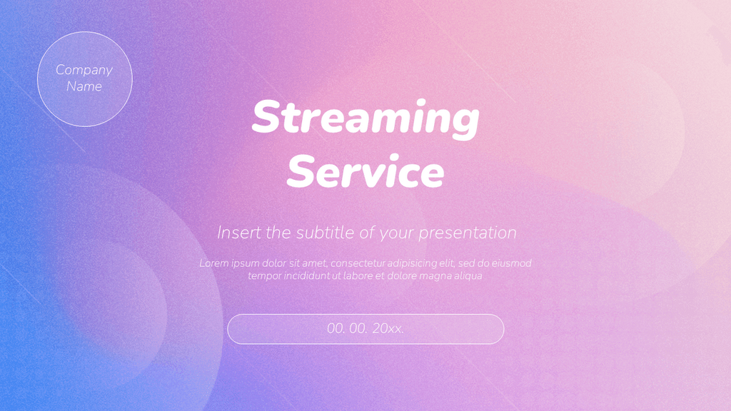 Stream Template Powerpoint Minimal presentation - Free PowerPoint templates Google Slides theme