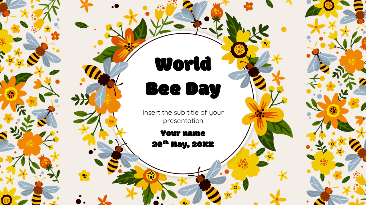 World Bee Day Free Google Slides Theme PowerPoint Template