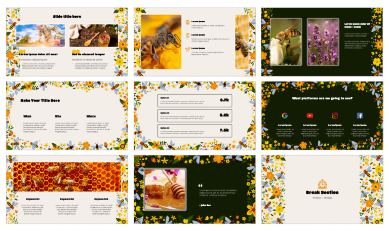 World Bee Day Free Google Slides Theme PowerPoint Template