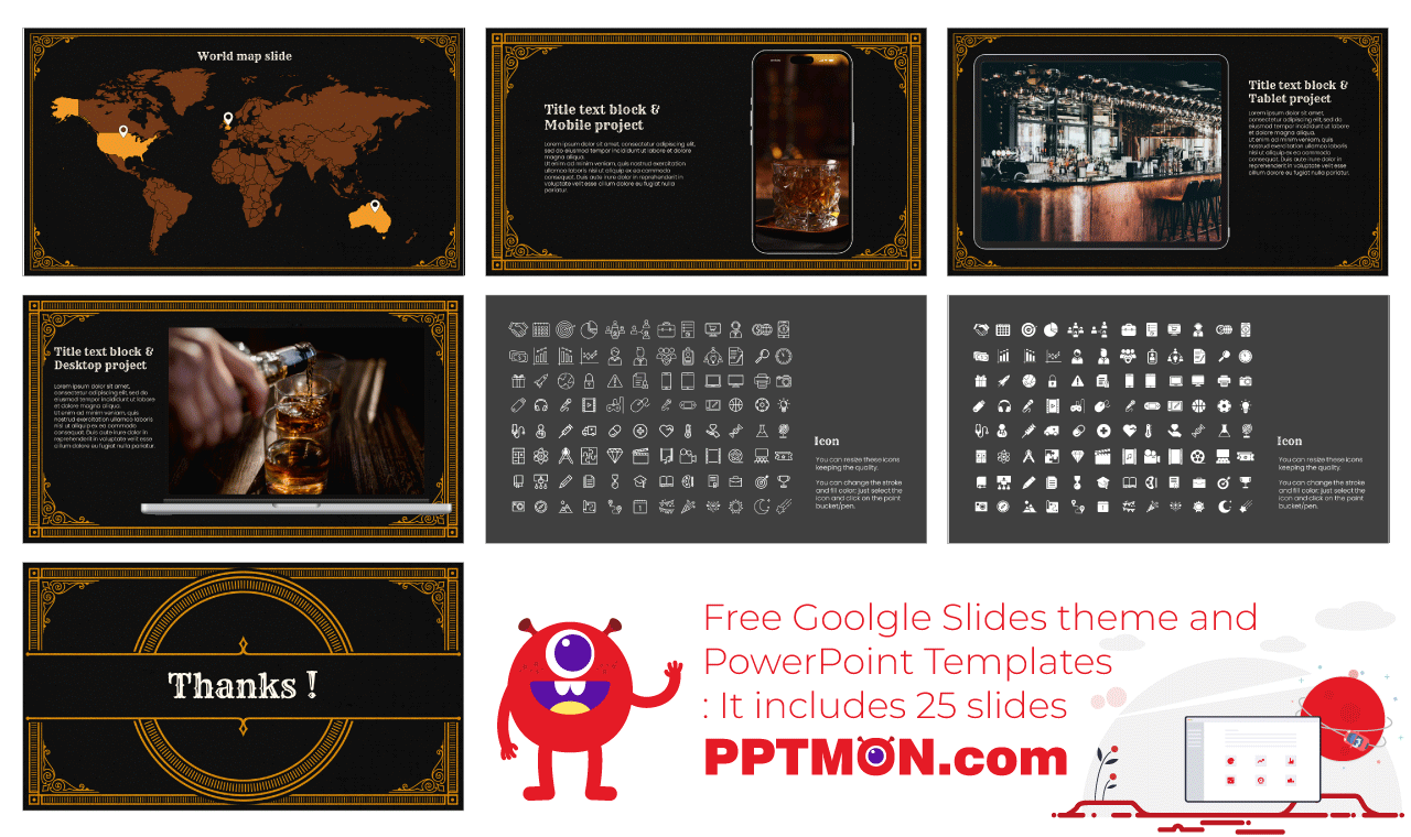 World Whisky Day Google Slides PowerPoint Presentation Design