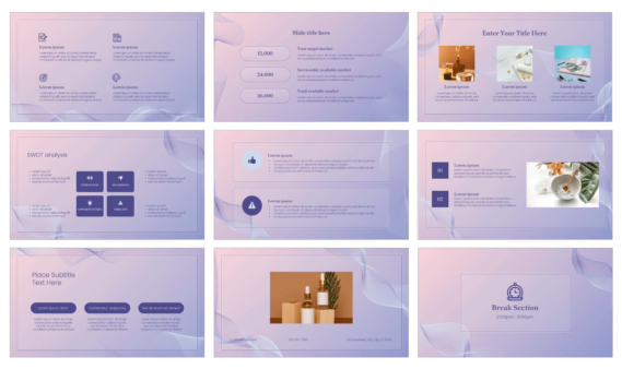 Beauty Cosmetics Center Free Google Slides PowerPoint Template