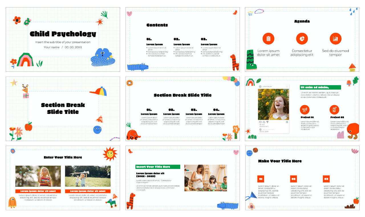 Child Psychology Google Slides Theme PowerPoint Template