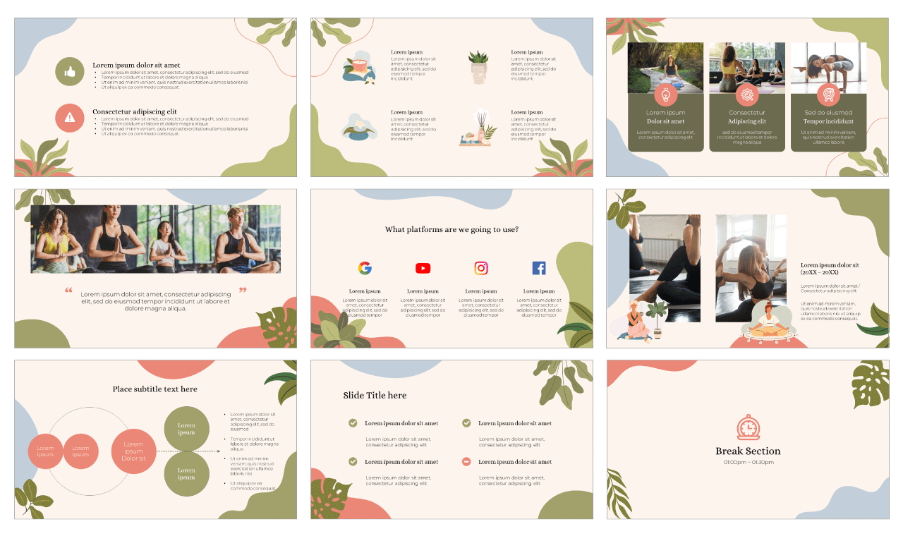 International Yoga Day Google Slides PowerPoint Template Free Download