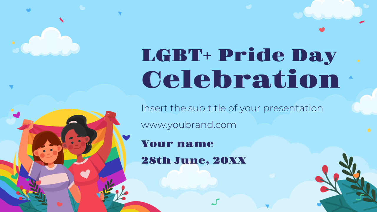 LGBT+ Pride Day Celebration Google Slides PowerPoint Template