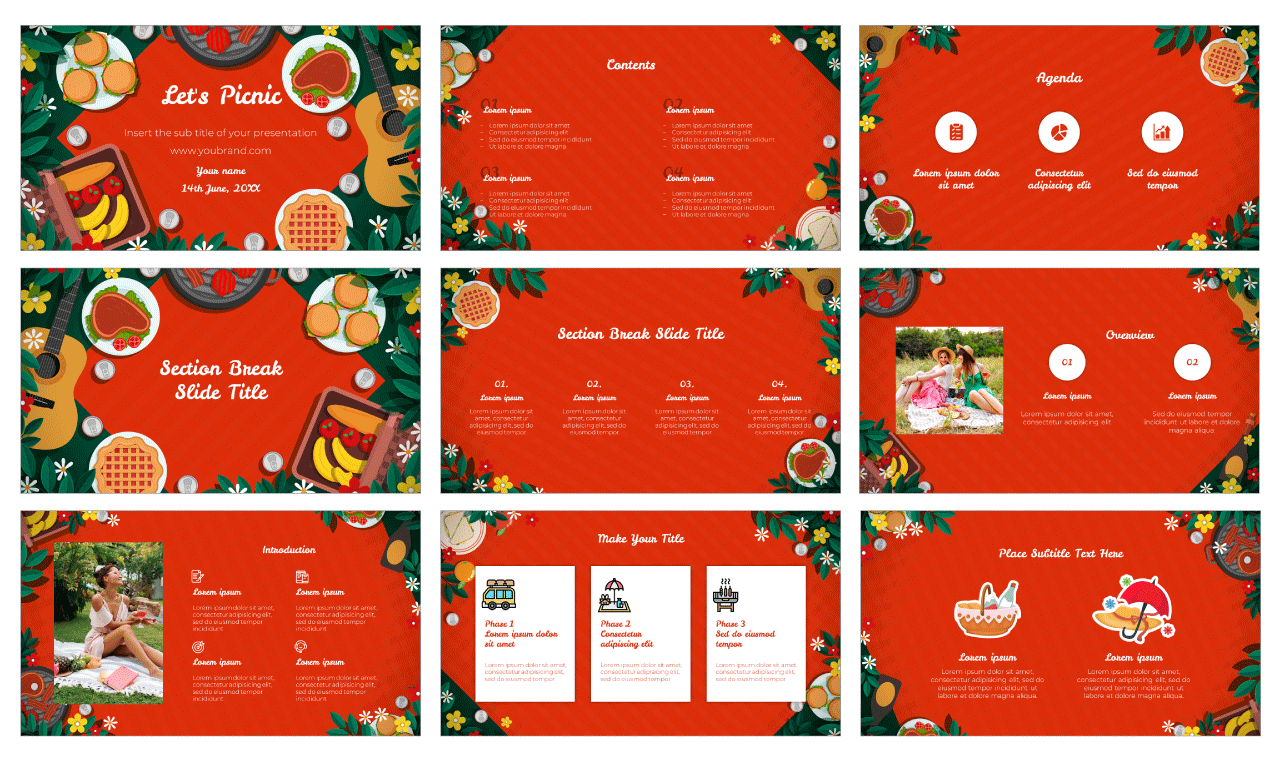 Let's Picnic Free Google Slides Themes PowerPoint Templates