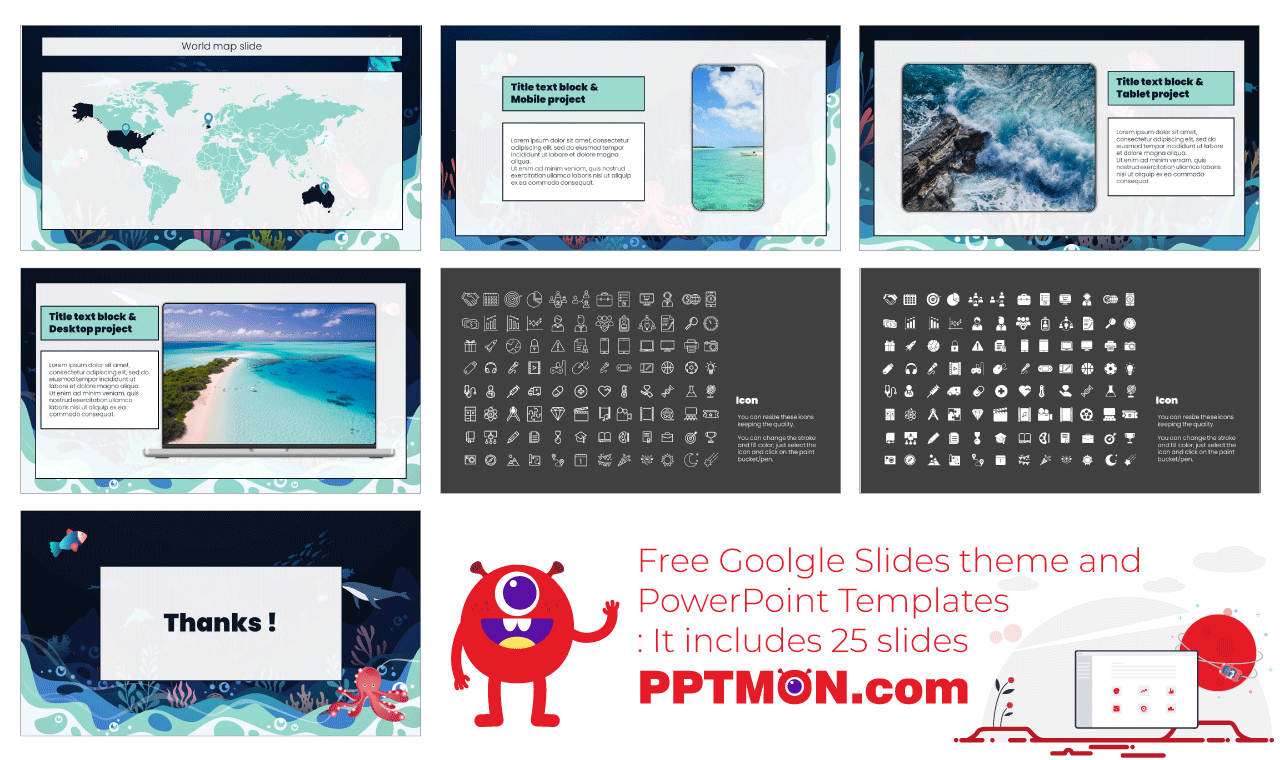 Ocean Day 2023 Google Slides PowerPoint Presentation Design