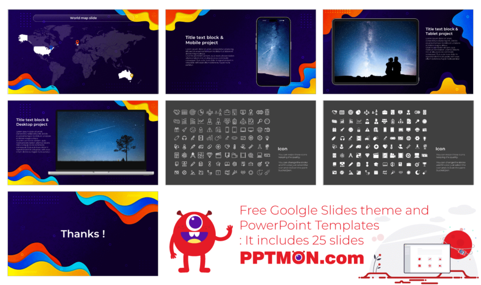 Waves Business Meeting Free Google Slides PowerPoint Template