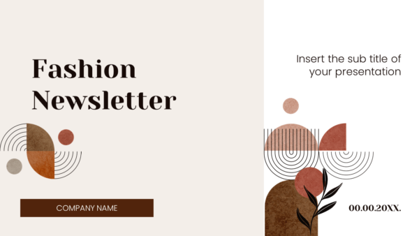 Fashion Newsletter Google Slides Theme PowerPoint Template