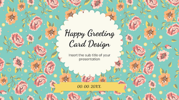 Happy Greeting Card Design Google Slides PowerPoint Template