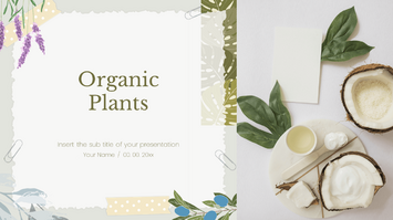 Organic Plants Free Google Slides Theme PowerPoint Template