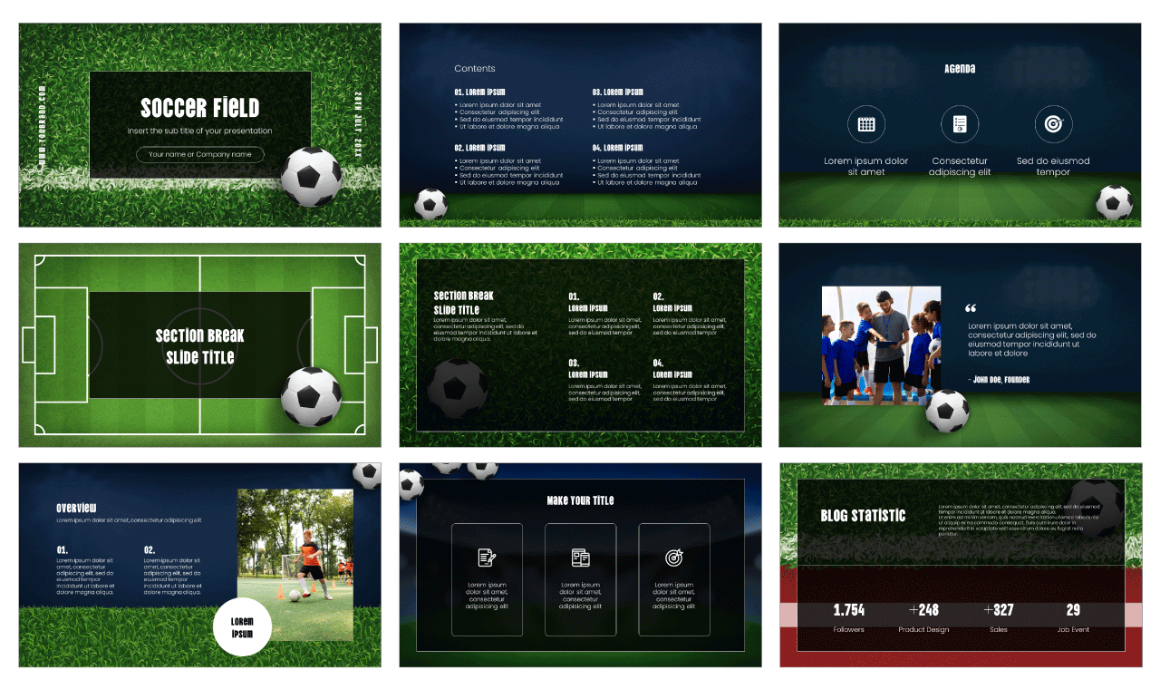 Soccer Field Free Google Slides Theme and PowerPoint Template