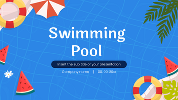 Swimming Pool Free Google Slides Theme PowerPoint Template