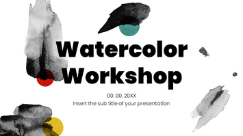 Watercolor Workshop Google Slides Theme PowerPoint Template