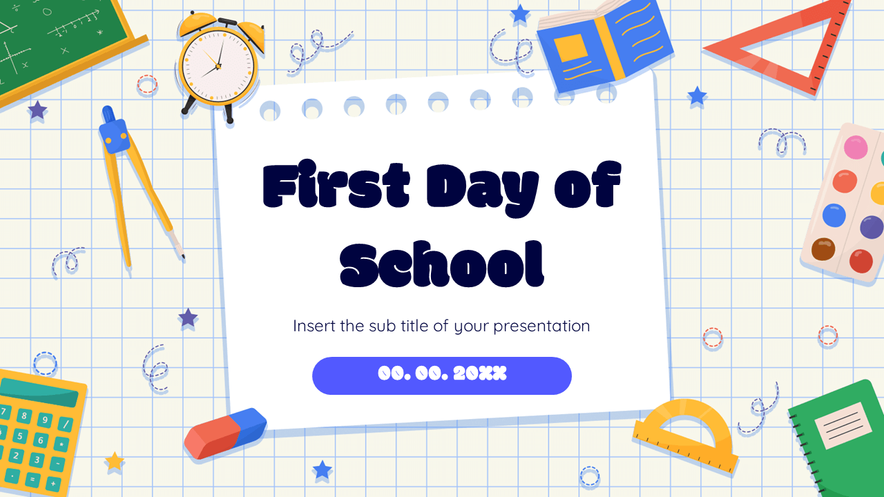 First Day of School Free Powerpoint templates and Google Slides themes