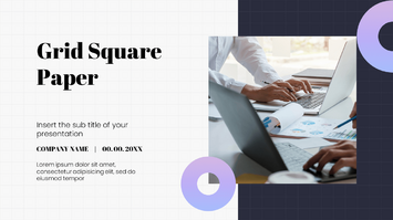 Grid Square Paper Google Slides Theme PowerPoint Template