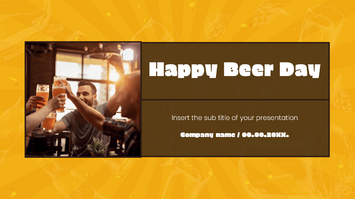 Happy International Beer Day Google Slides PowerPoint Template