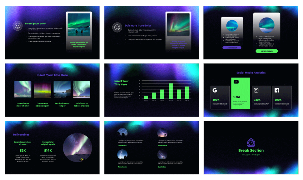Northern Lights Free Google Slides Themes PowerPoint Templates