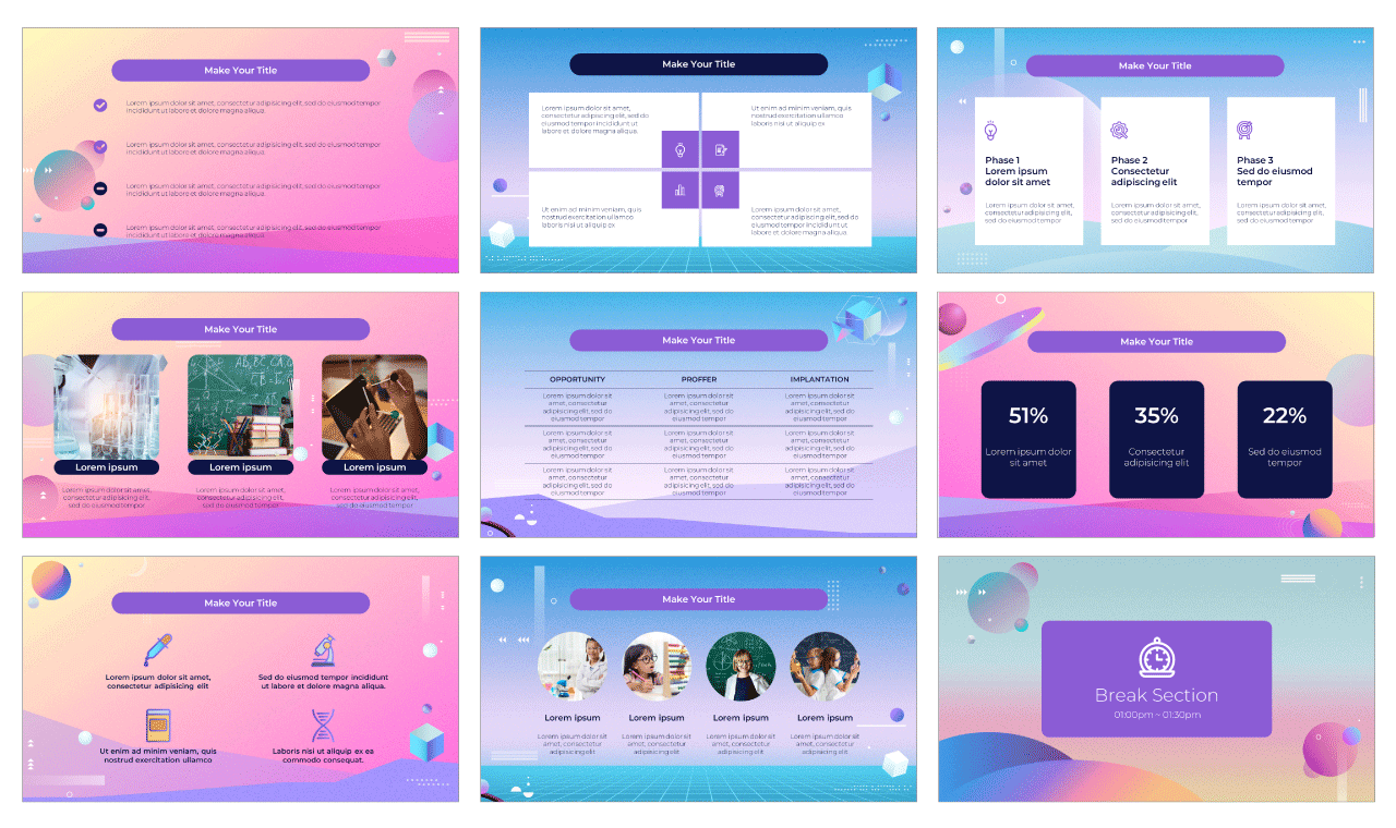Science Education Center Google Slides Themes PowerPoint Templates