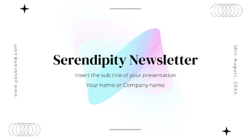 Serendipity Newsletter Free Google Slides PowerPoint Templates