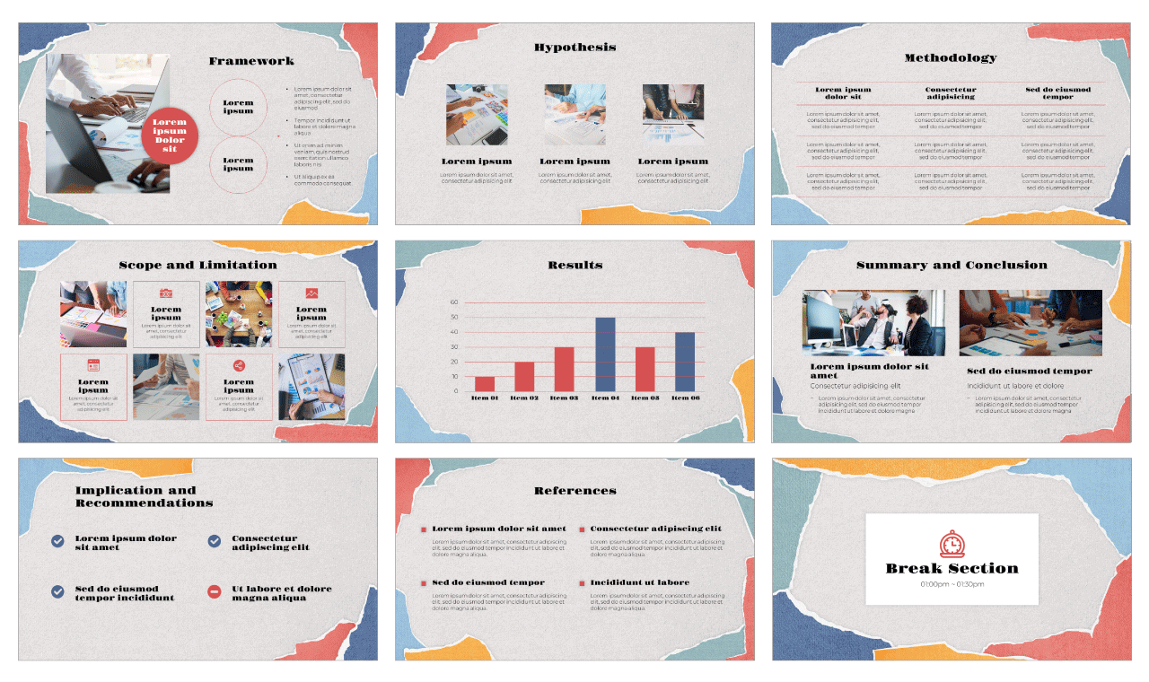 Torn Paper Free Google Slides Theme PowerPoint Template