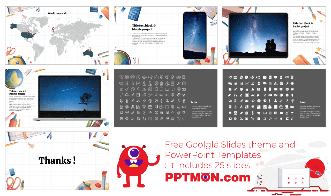 Back to School Activities Google Slides PowerPoint Presentation Templates