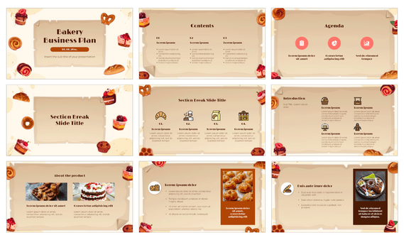 Bakery Business Plan Free Google Slides PowerPoint Templates