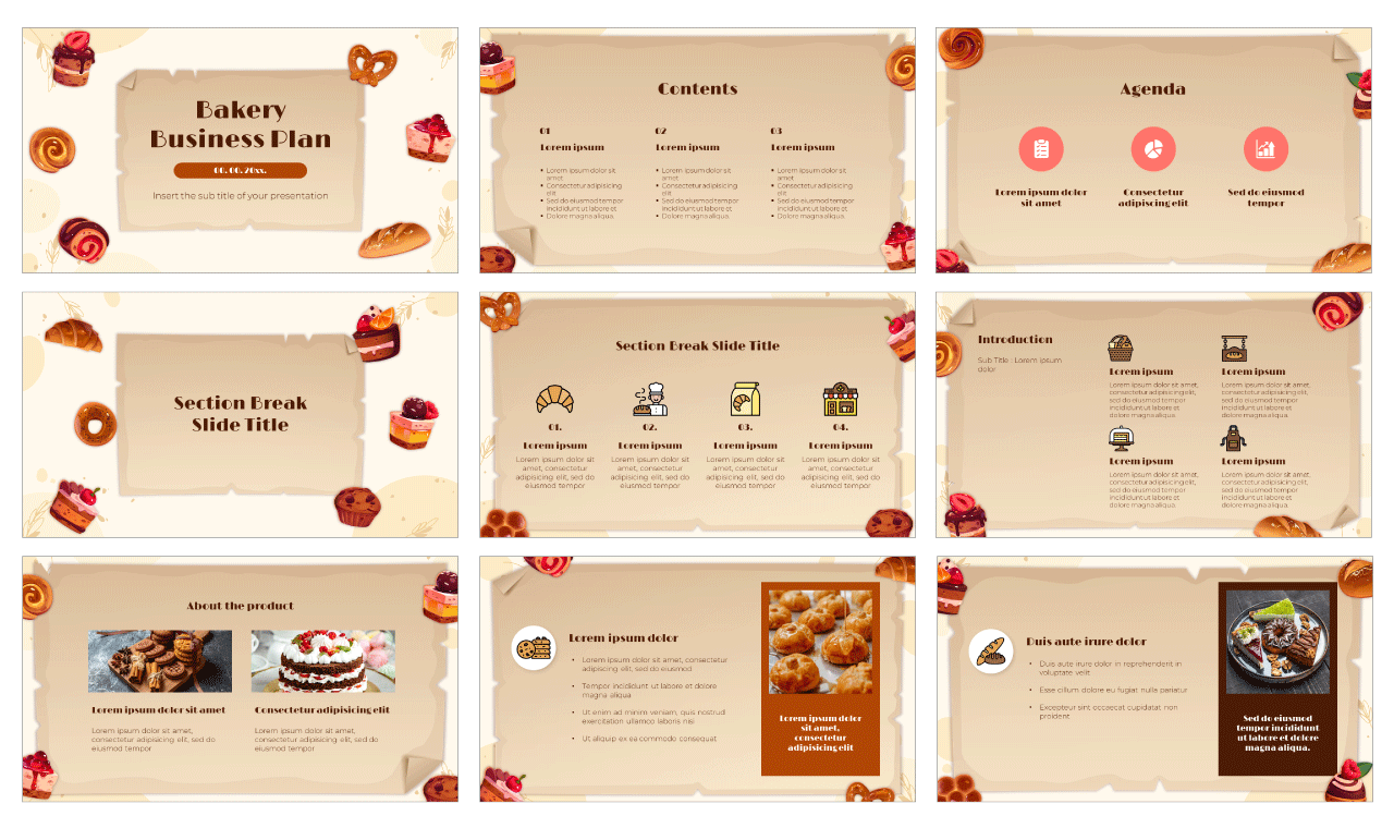 Bakery Business Plan Google Slides Themes PowerPoint Templates