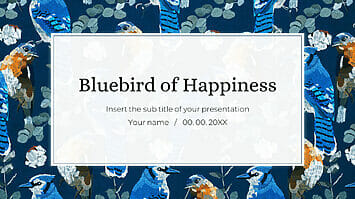 Bluebird of Happiness Free Google Slides PowerPoint Templates