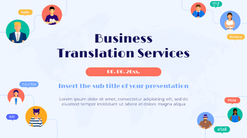 Business Translation Services Google Slides PowerPoint Template