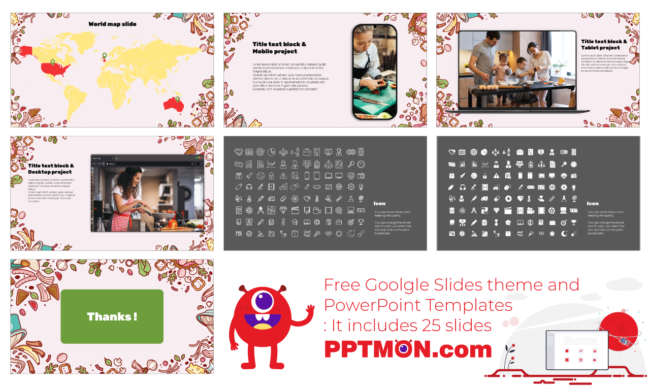 Culinary Workshop and Cooking Classes Free Google Slides Theme PowerPoint Template Presentation Design