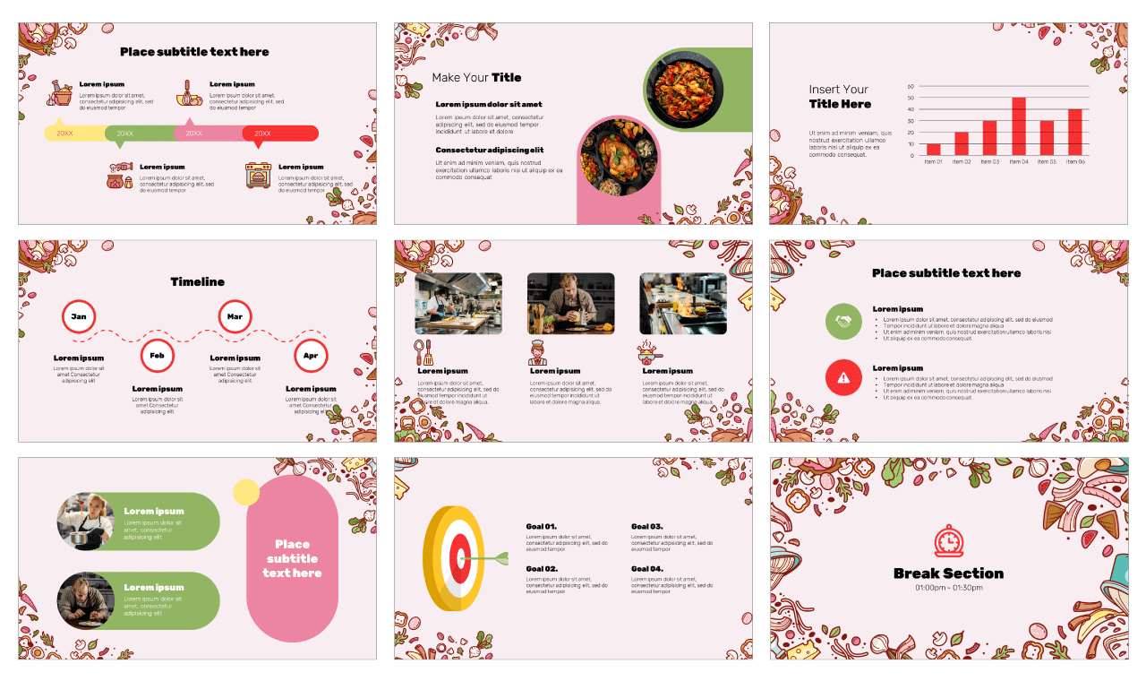 Culinary Workshop and Cooking Classes Free PowerPoint Templates