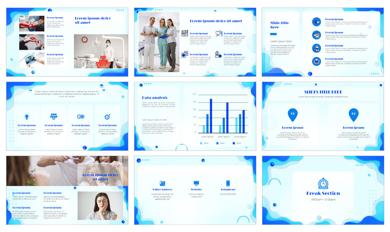 Dental Care Google Slides PowerPoint Templates Free Download