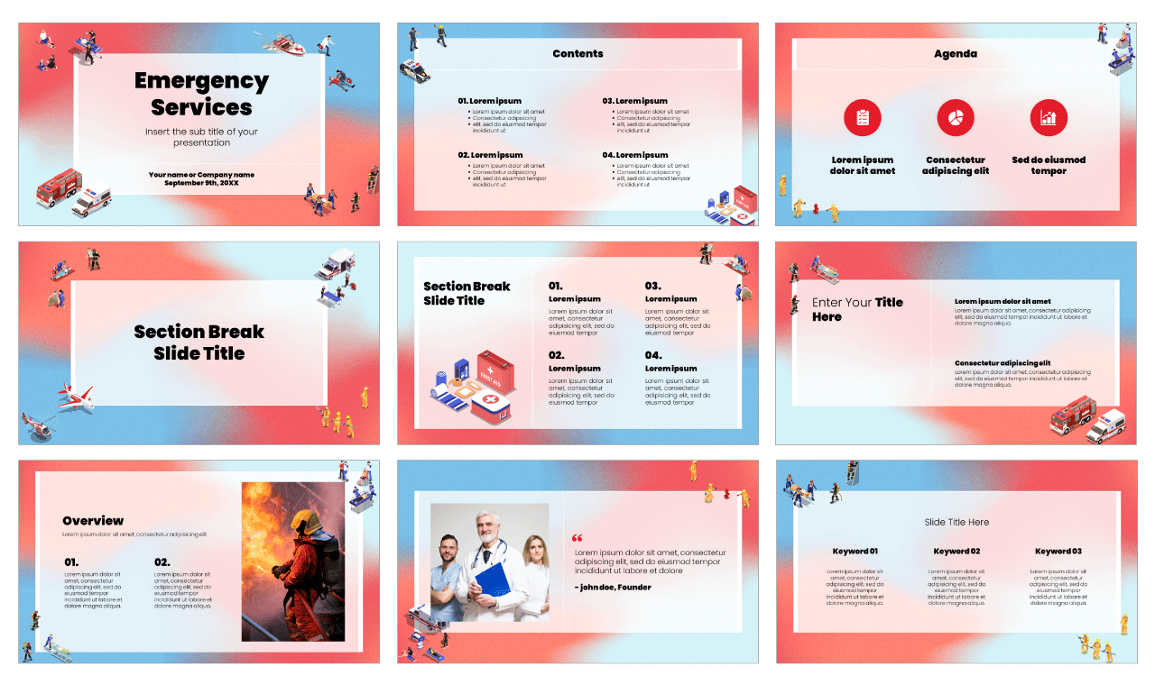 Emergency Services Google Slides Themes PowerPoint Templates