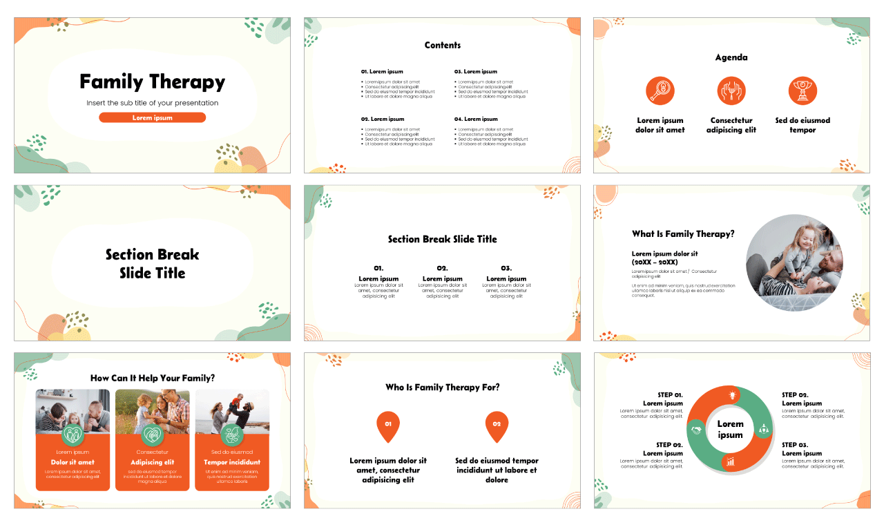 Family Therapy Free Google Slides Theme PowerPoint Template