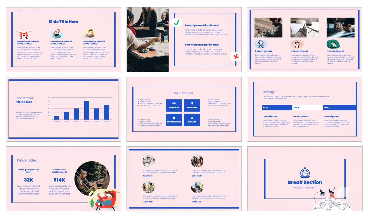 Fight Procrastination Google Slides PowerPoint Templates Free Download