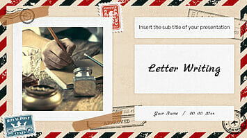 Letter Writing Free Google Slides Themes PowerPoint Templates