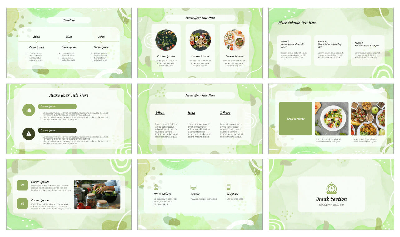 Organic Campaigns Google Slides PowerPoint Template Free Download