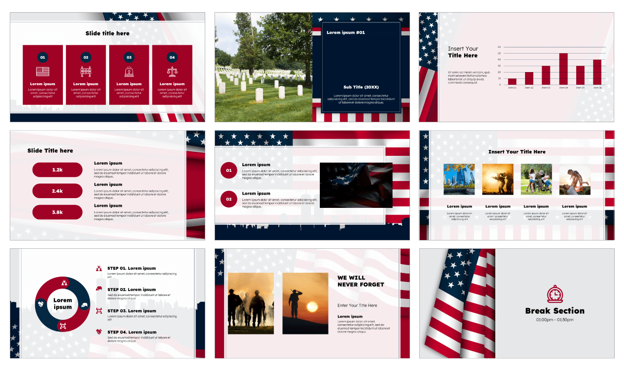 Patriot Day America Google Slides PowerPoint Templates Free Download