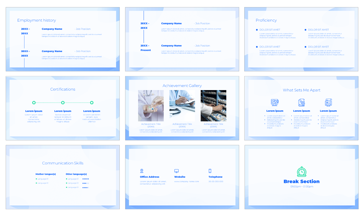 Pharmacist Curriculum Vitae Free Google Slides PowerPoint Templates Design