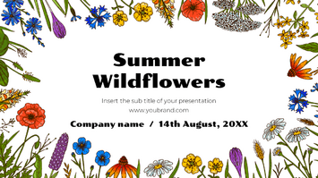 Summer Wildflowers Google Slides Themes PowerPoint Templates
