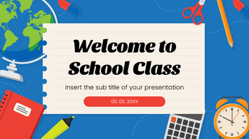 Welcome to School Class Free Google Slides Themes PowerPoint Templates - This fun template is ideal for educational presentations!