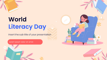 World Literacy Day Free Google Slides PowerPoint Templates