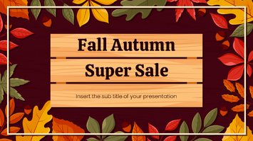 Fall Autumn Sale Free Google Slides Theme PowerPoint Template