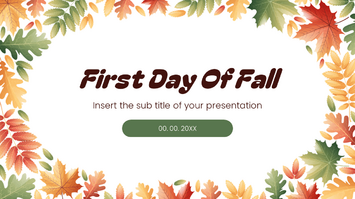 First Day Of Fall Free Google Slides Theme PowerPoint Template